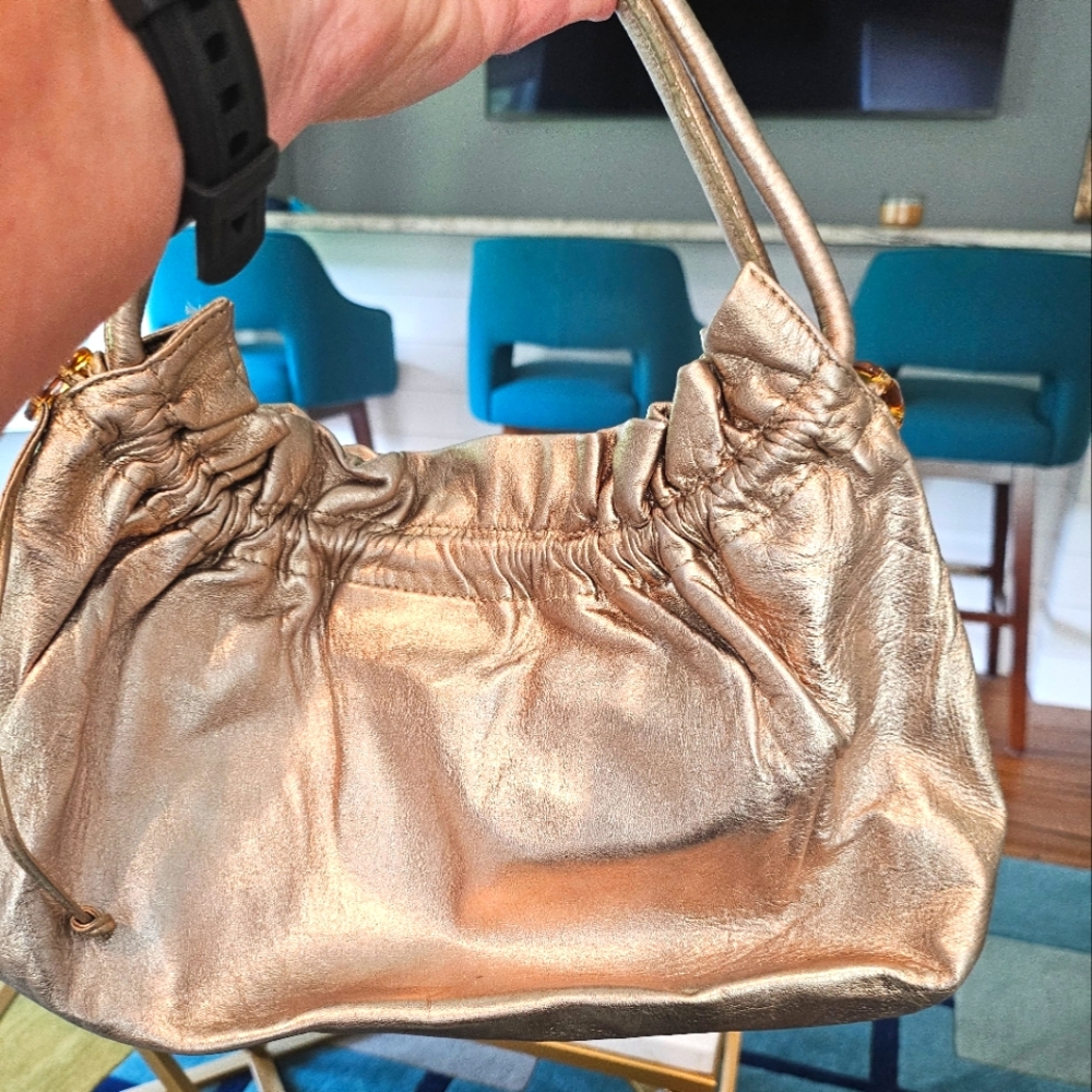 Cole Haan  gold metallic bag